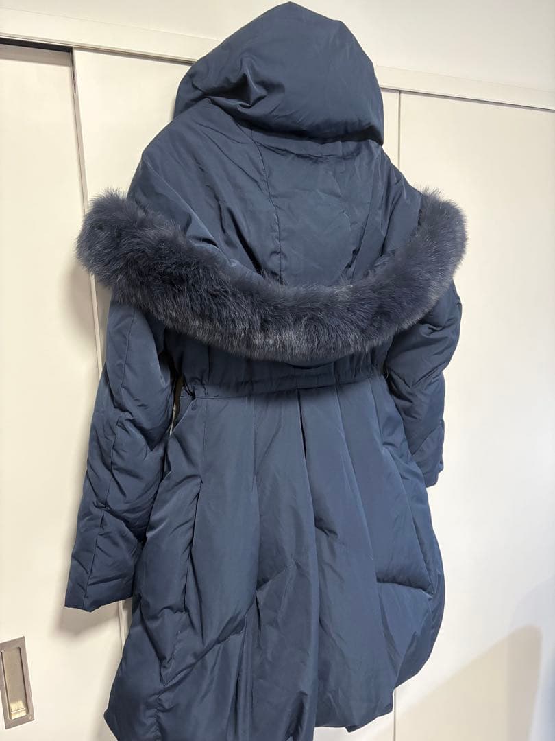 ⭐︎美品⭐︎ルイルエブディック　ファー付きダウンコート ネイビー　ダウン