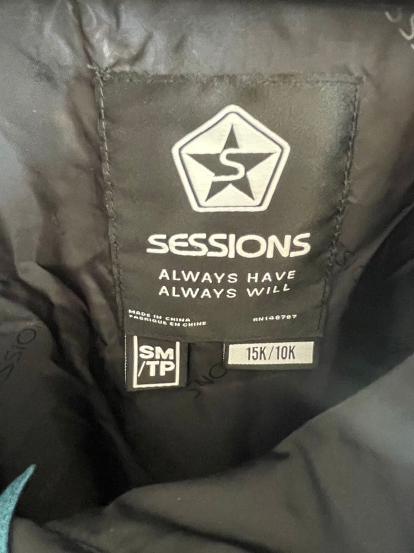 【値下げ】SESSIONS スノーボードウェア上下セット 160 サイズS
