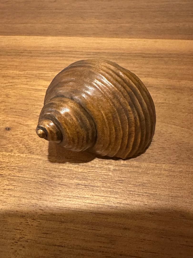 木彫　貝にかえる　根付　骨董品