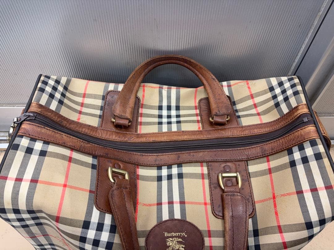 バーバリー ノバチェック BURBERRY Burberrys ボストンバッグ