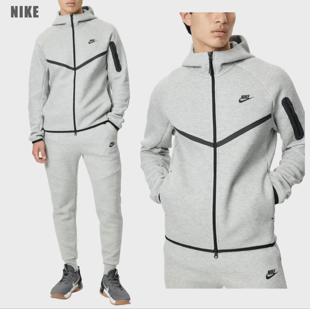 ‼️廃盤・値下げ中‼️Nike テックフリース　グレー　セットアップ M
