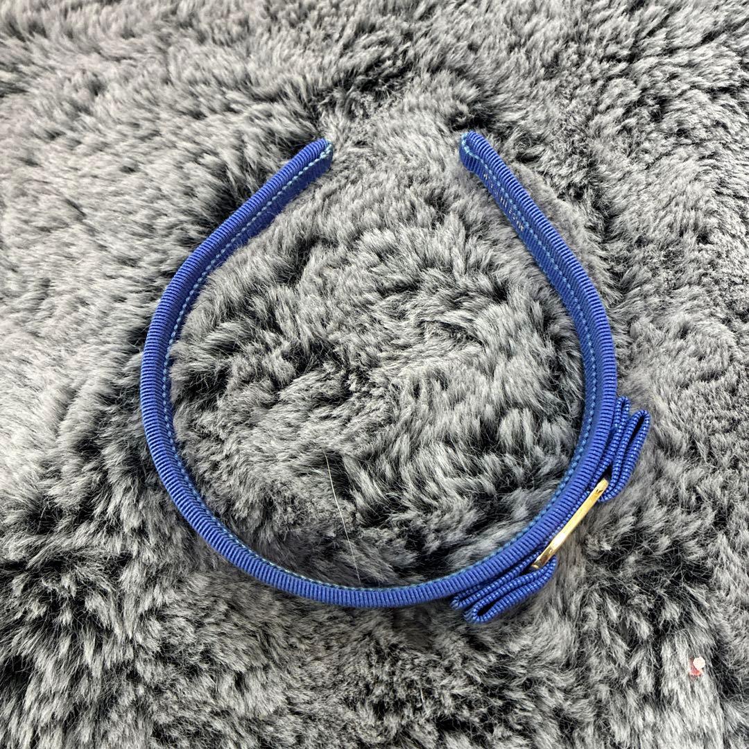 Salvatore Ferragamo ヘアカチューシャ 青　値下げ！