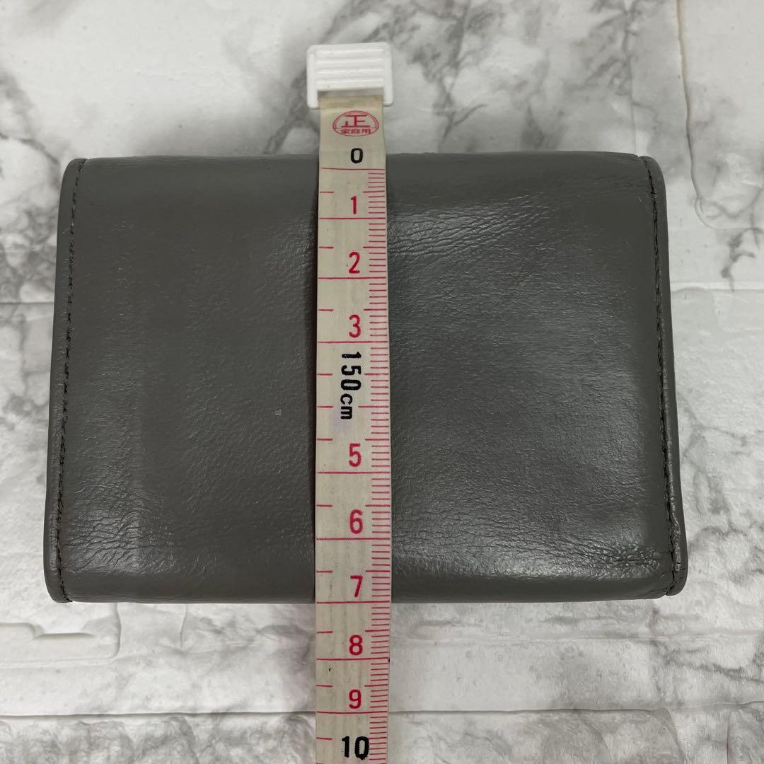 BOTTEGA VENETA　イントレチャート　三つ折り財布　ミニ財布　グレー