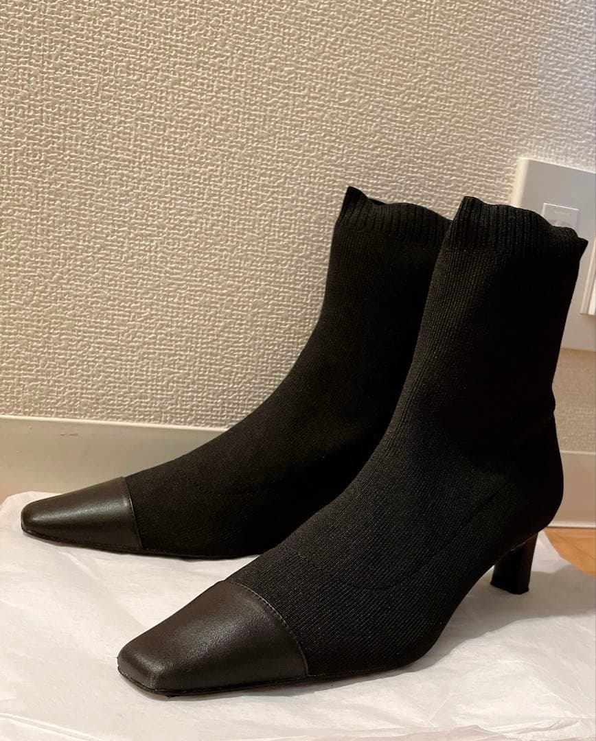 fray i.d ニットショートブーツ　24.5