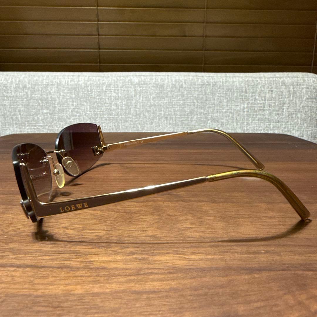 ★LOEWE★サングラス　ブラウン　アナグラム