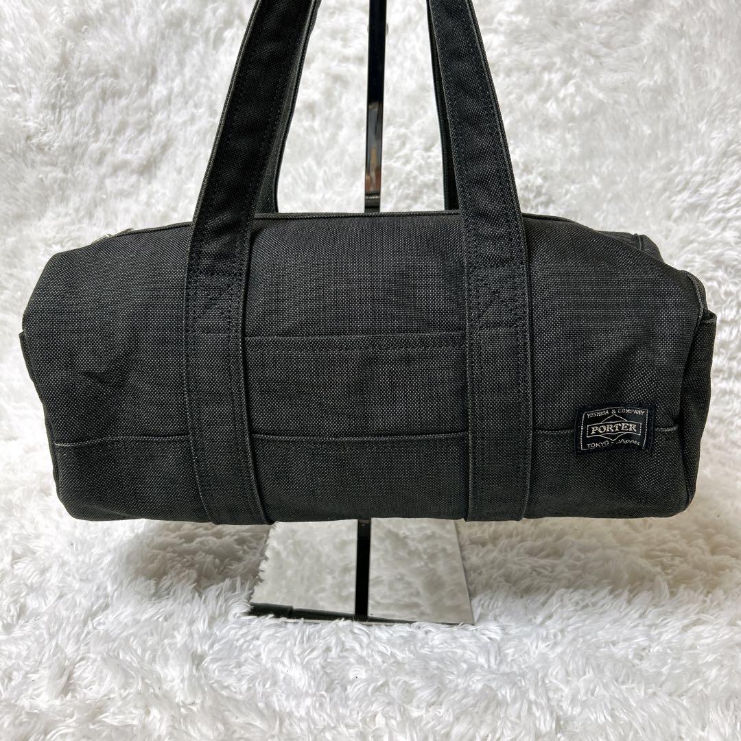 ✨極美品✨ ポーター デニム スモーキー ミニボストン ドラムバッグ S