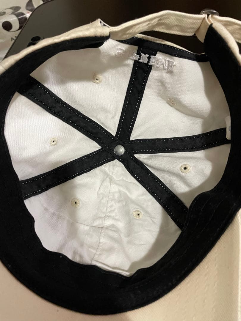 USA製　Supreme S Logo コットン　キャップ　オフホワイト