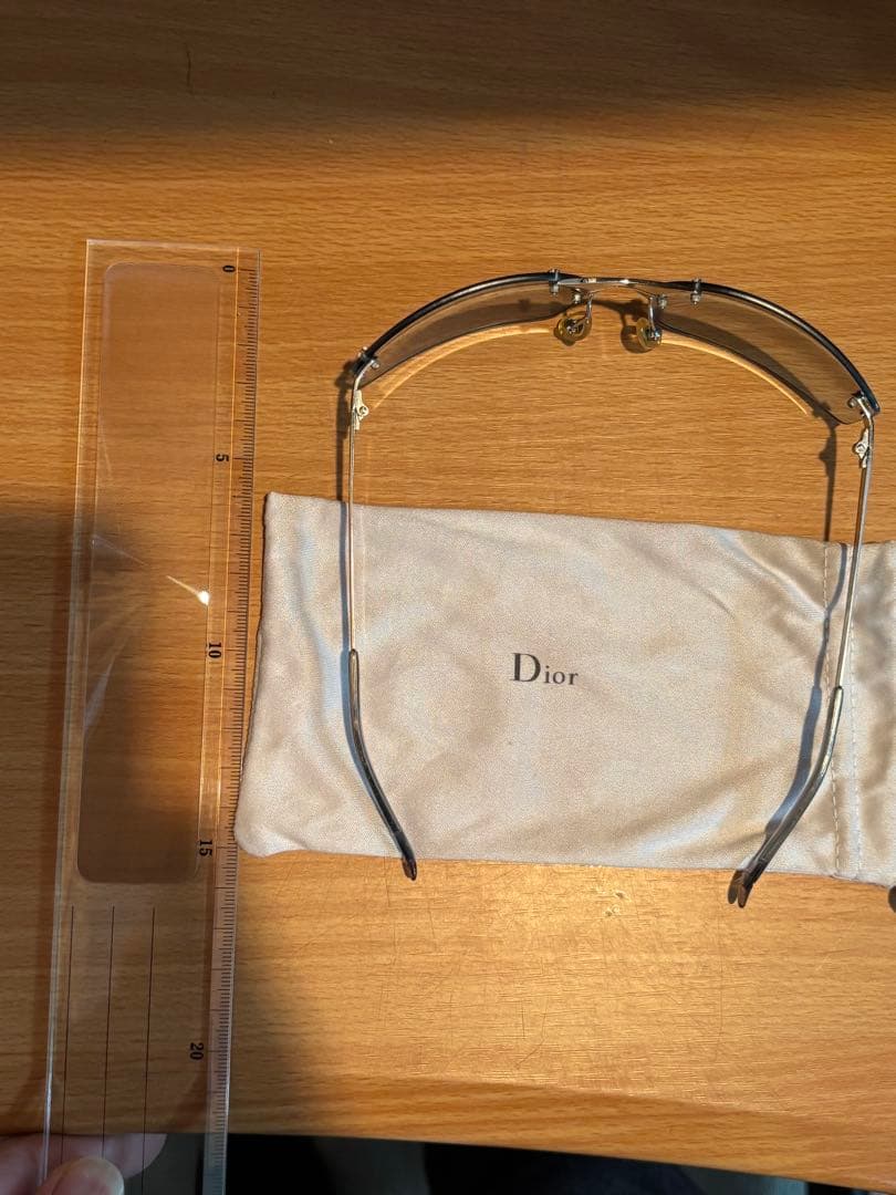 Christian Dior ディオール　リムレス　サングラス　度なし　スター