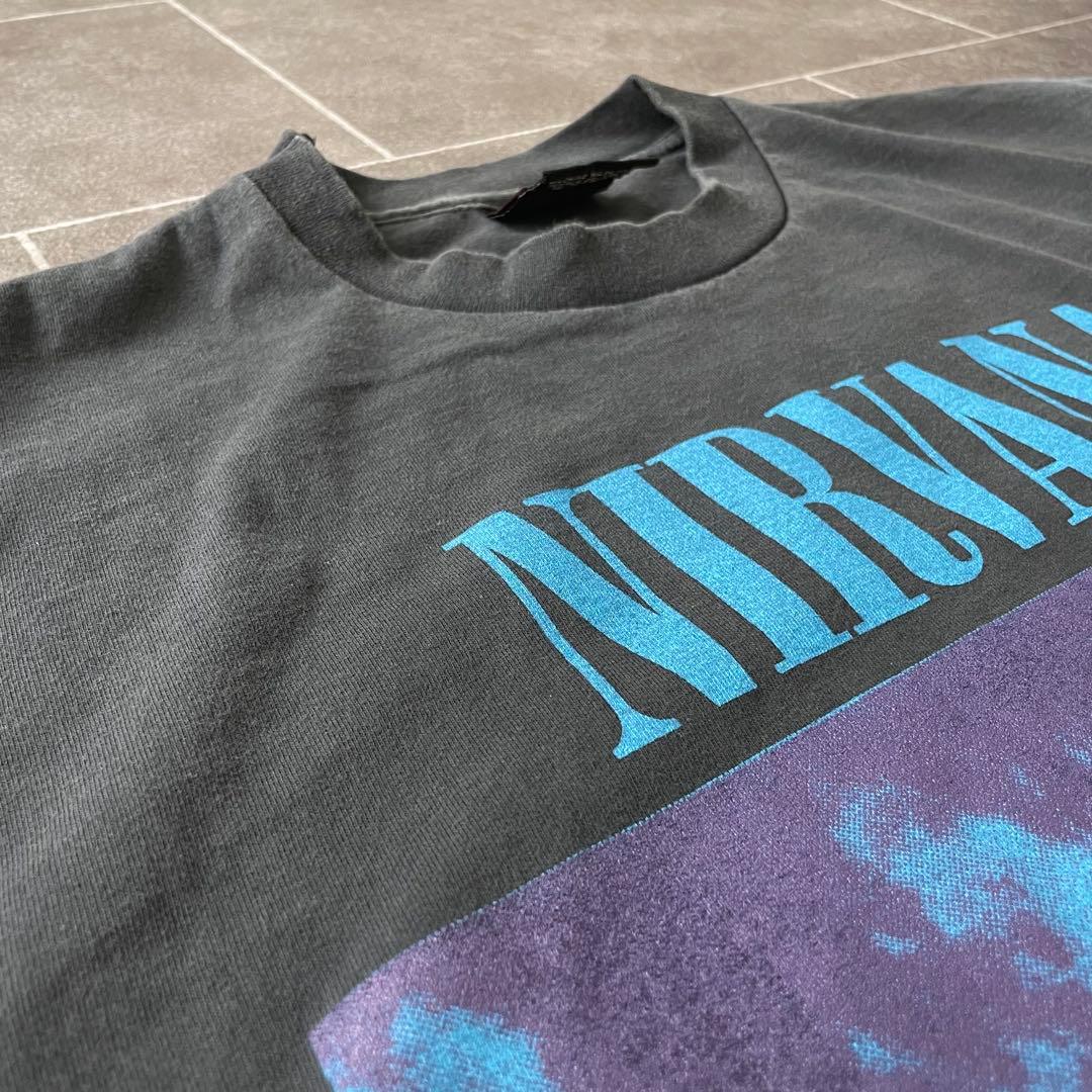 Nirvana SLIVER S/S フェードTシャツ 褪黒 XL