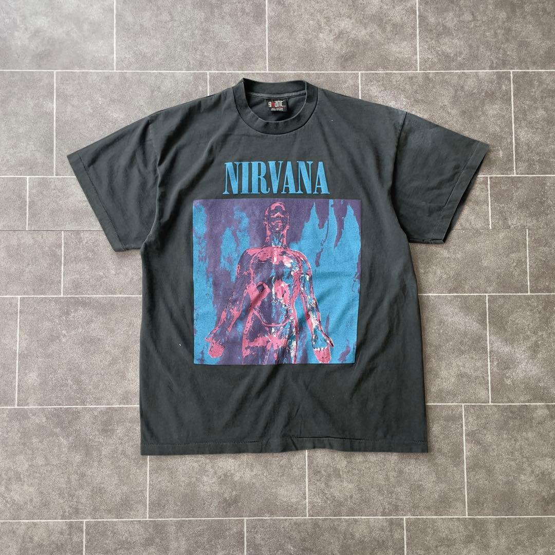 Nirvana SLIVER S/S フェードTシャツ 褪黒 XL