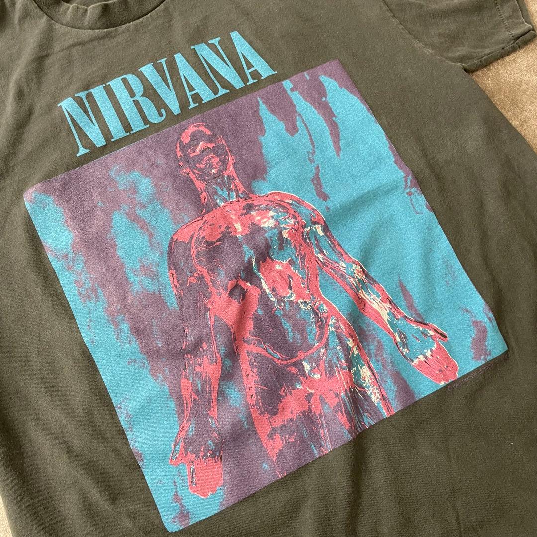 Nirvana SLIVER S/S フェードTシャツ 褪黒 XL