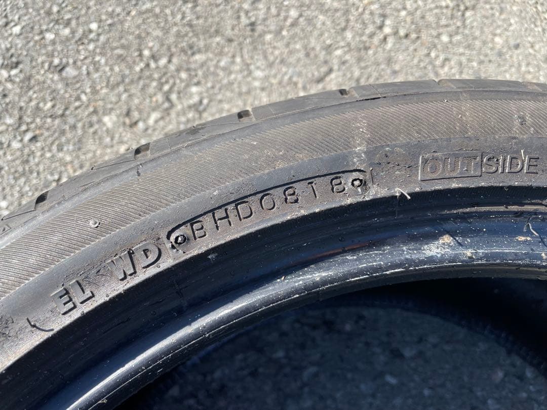 中古タイヤ2本セット！265/35R18 BSレグノGR-XⅠ 2018年製造
