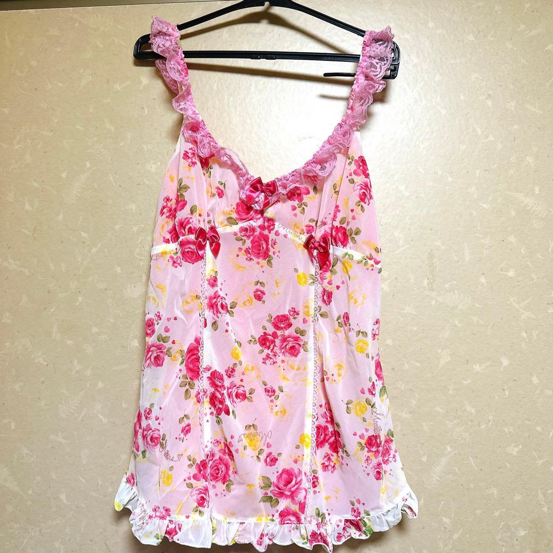 美品✨️MA ＊RS❤️シュガーグロス花柄キャミソール