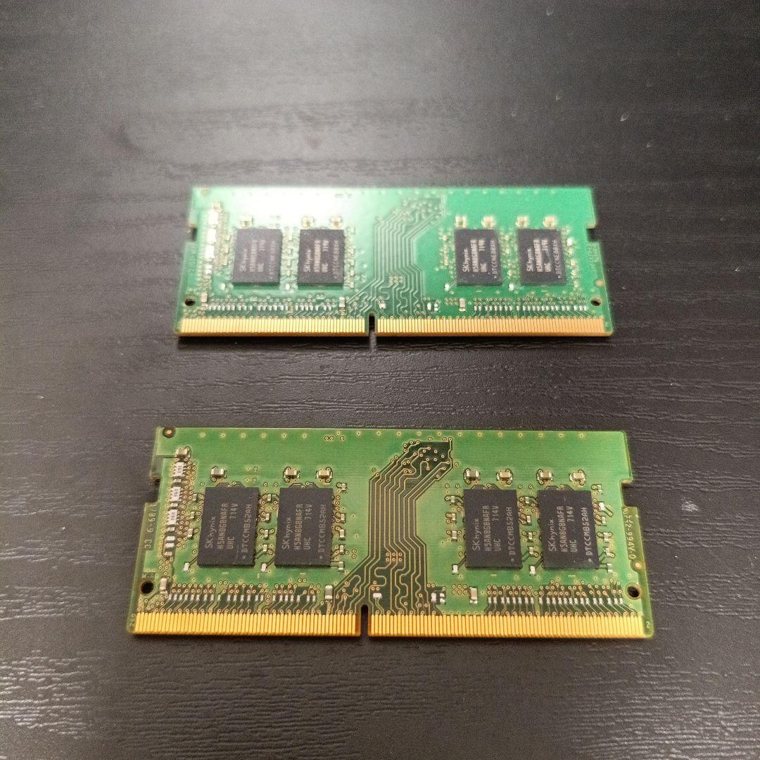 ノートパソコン用DDR4メモリ8GB2枚セット計16GB