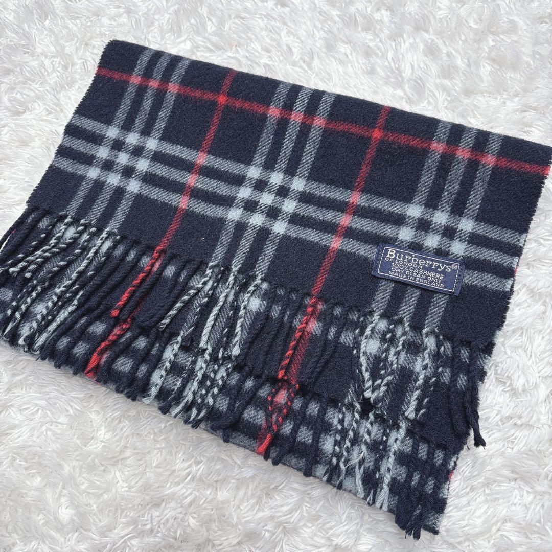 BURBERRYS バーバリー マフラー ベージュ カシミヤ100 ノバチェック