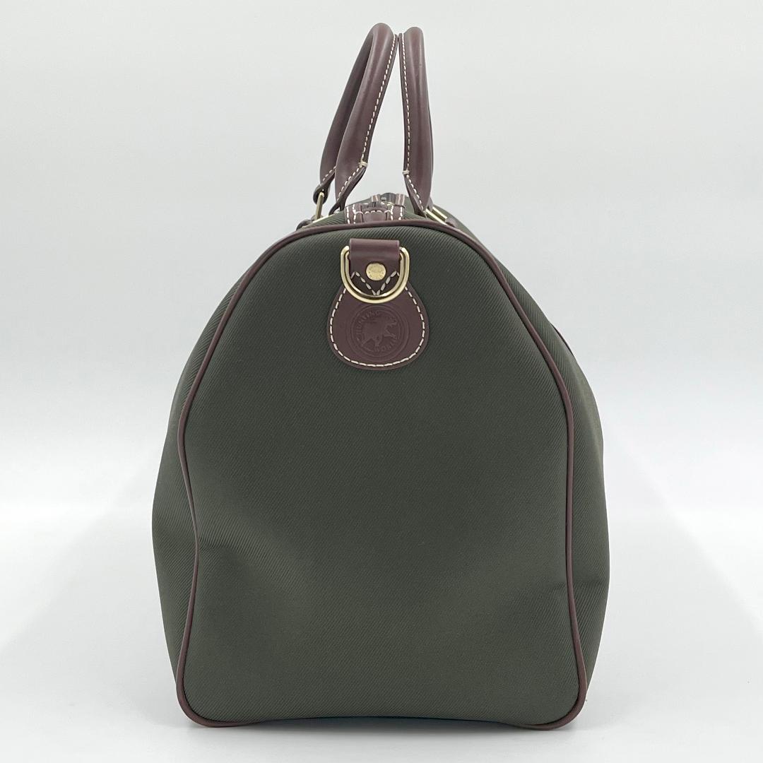 【美品】ハンティングワールド ボストンバッグ 大容量 キャンバス＆レザー 希少