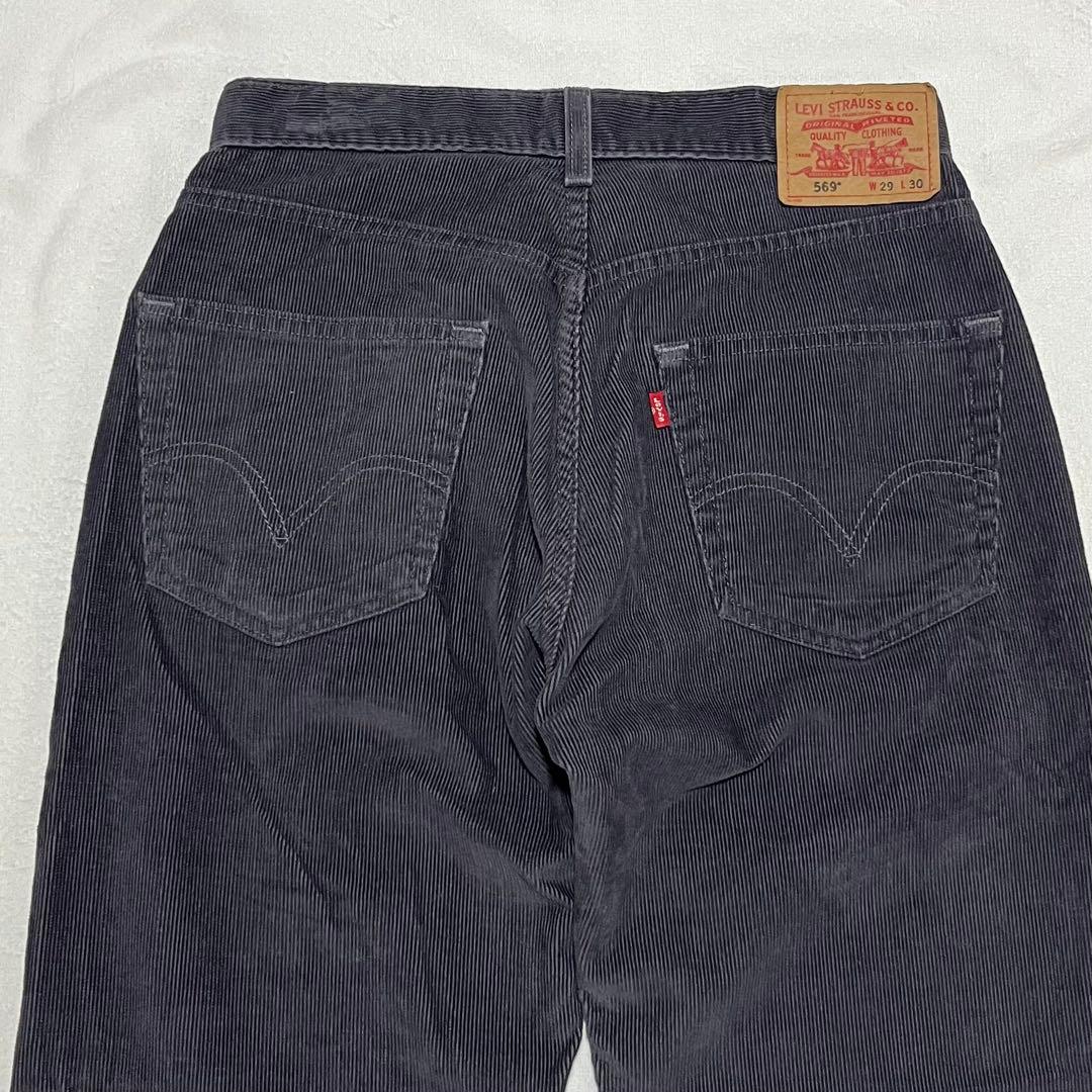 Levi's リーバイス569 コーデュロイパンツ W29 ワイドパンツ グレー