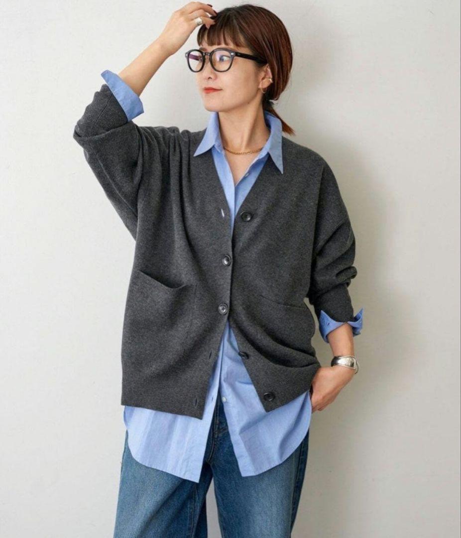 ☆新品☆ 24AW Spick&Span ダブル ジャガード カーディガン