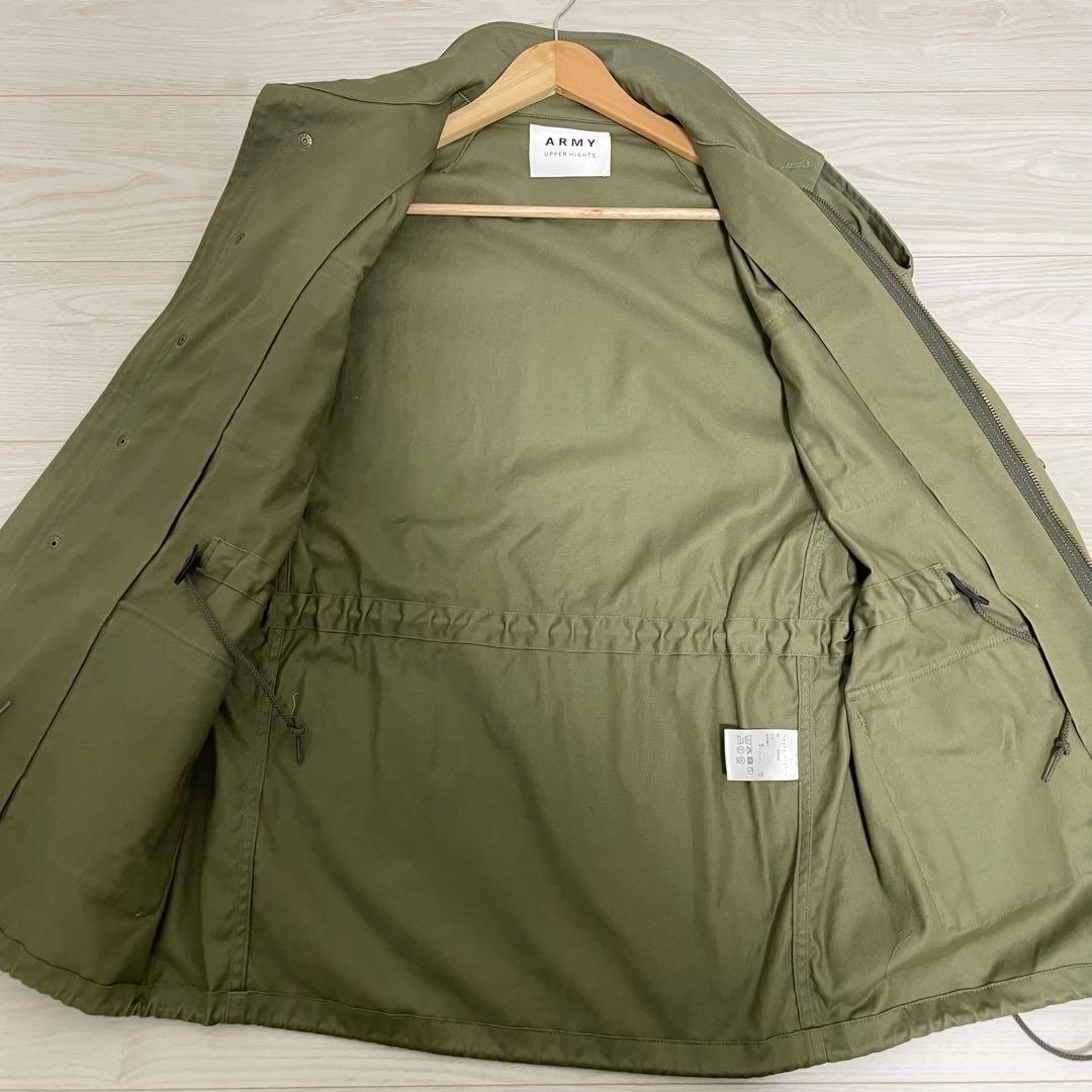 upper hightsアッパーハイツ オーバーサイズミリタリージャケットイエナ
