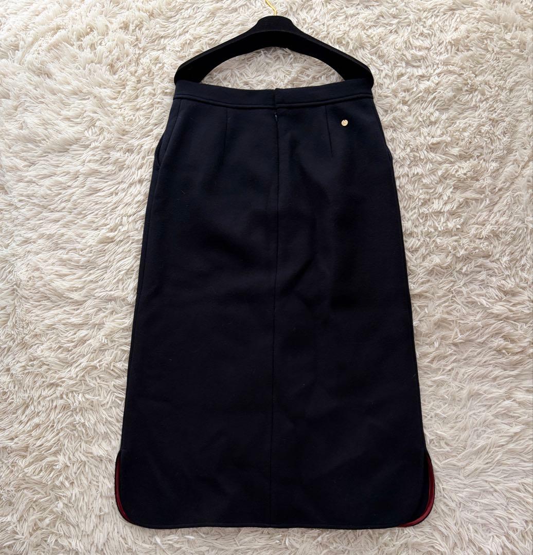 【美品✨】MUVEILメタルボタンスカート ペンシルスカート金ボタン タイト40