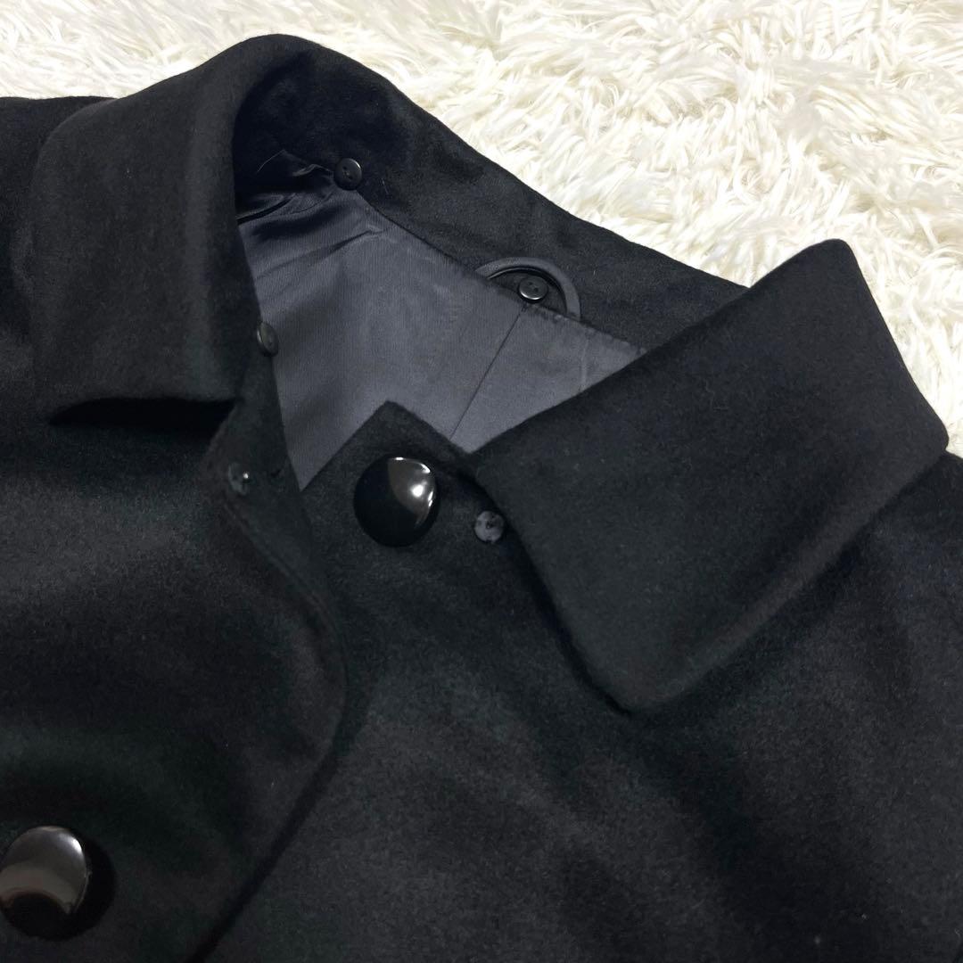 カシミヤ100％ロングコート S&Imprime フォックスファー サイズXL