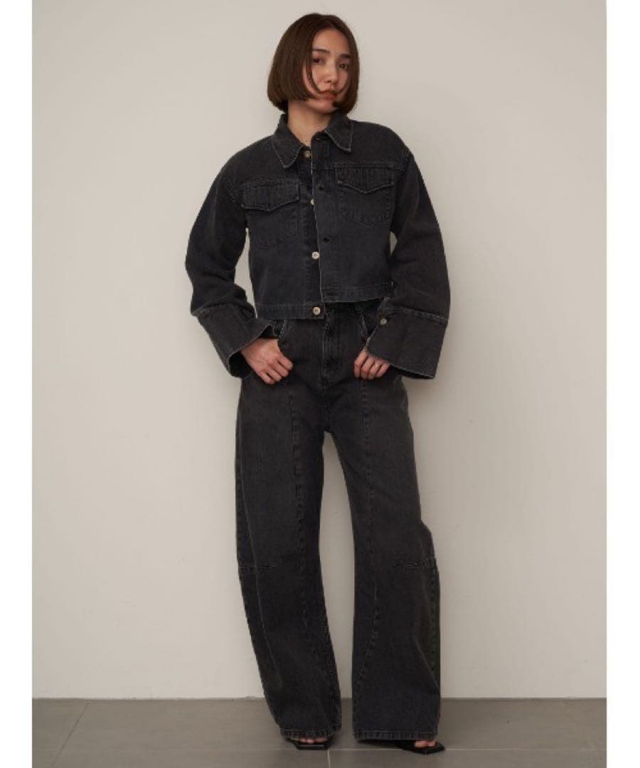 FRAY.ID ワイドコクーンデニムパンツ
