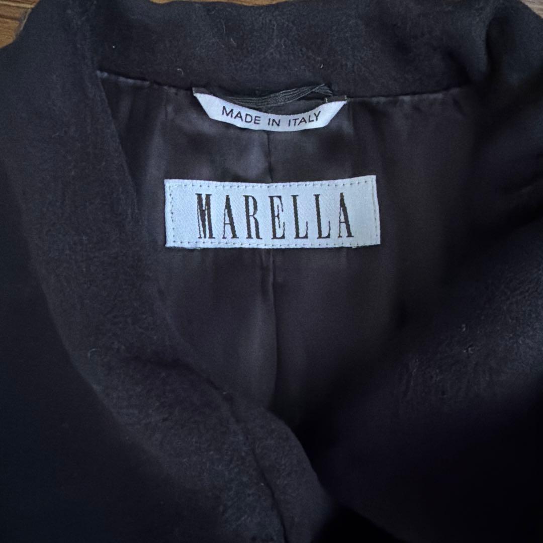 Max Mara MARELLAミドル丈ブラックコート
