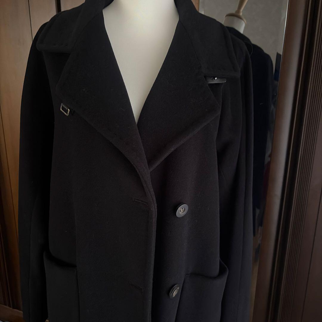 Max Mara MARELLAミドル丈ブラックコート
