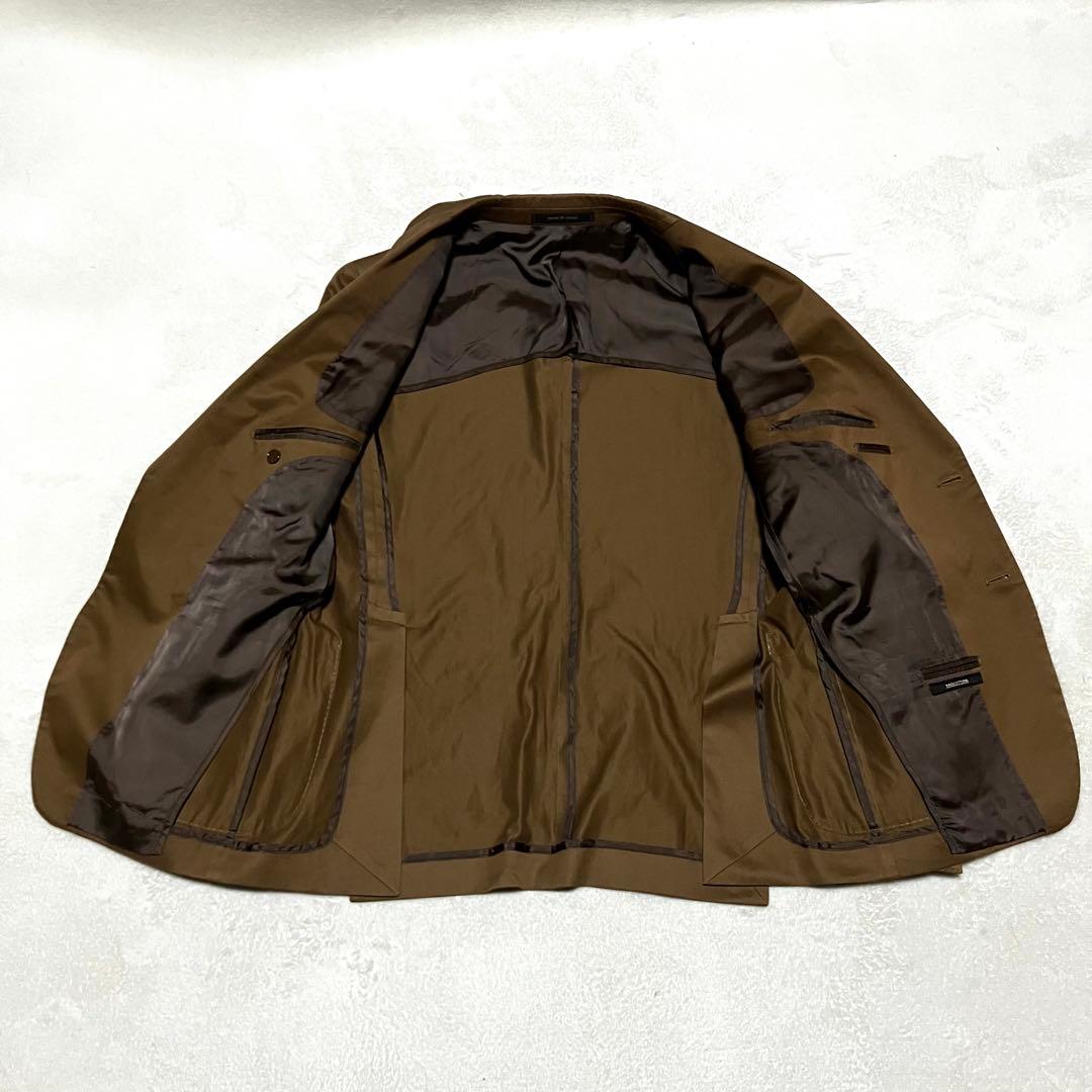 TAGLIATORE テーラードジャケット 52 ブラウン コットン 高級