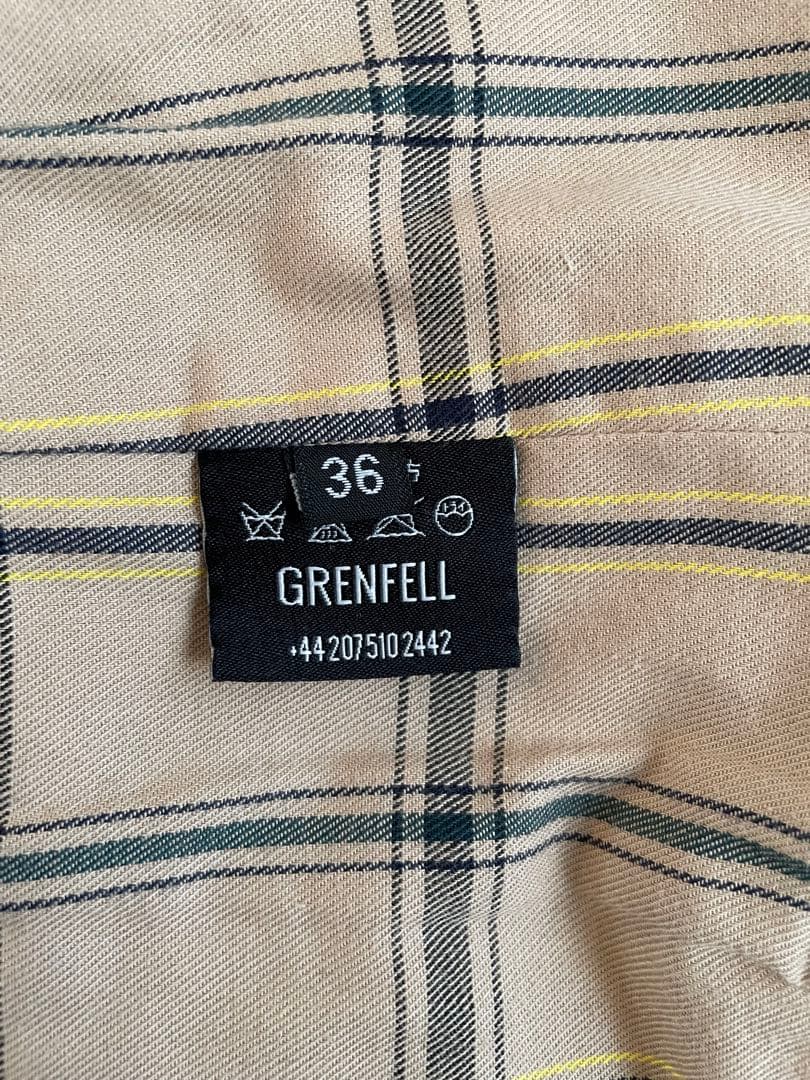 ⭐️美品⭐️【GRENFELL】グレンフェルハリントンジャケット ベージュ 36