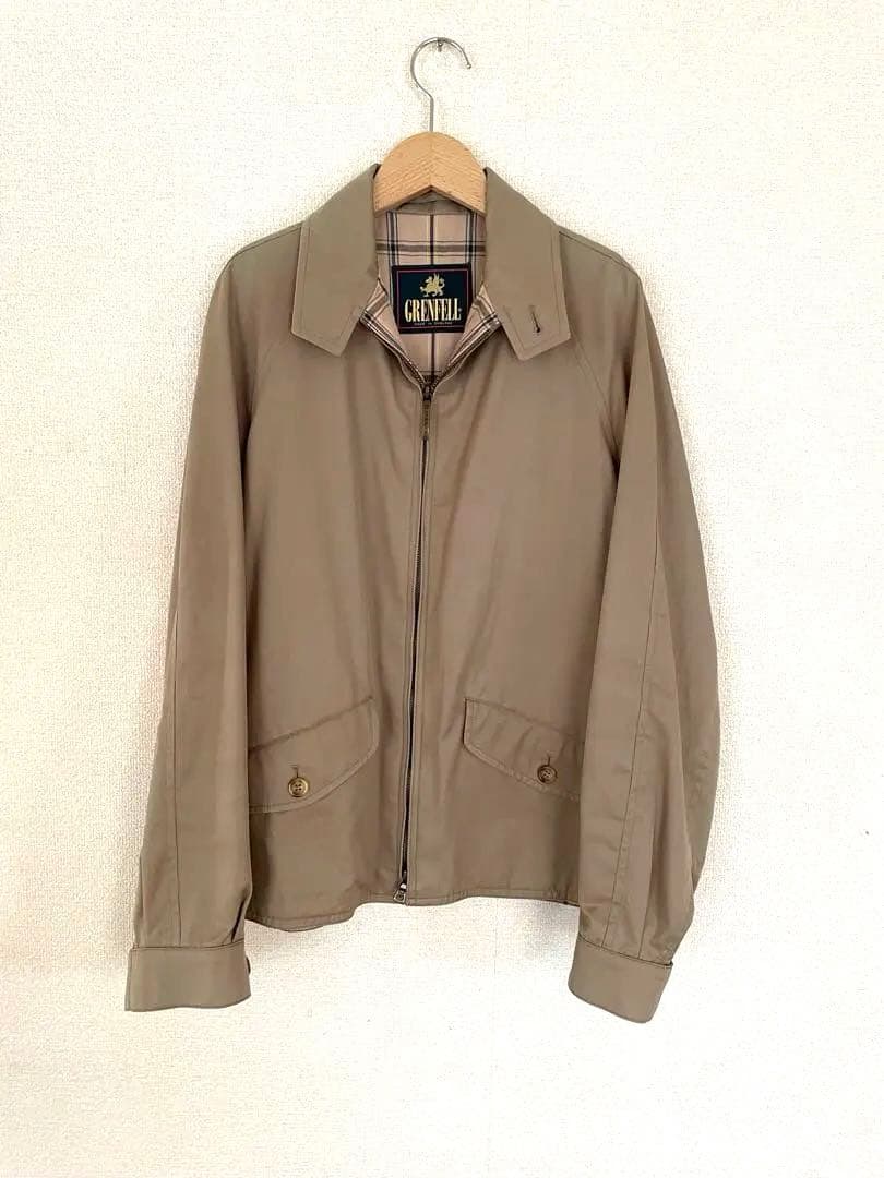 ⭐️美品⭐️【GRENFELL】グレンフェルハリントンジャケット ベージュ 36