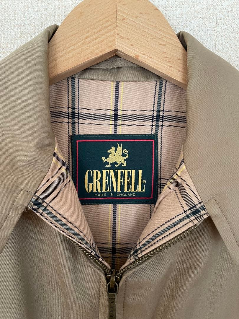 ⭐️美品⭐️【GRENFELL】グレンフェルハリントンジャケット ベージュ 36