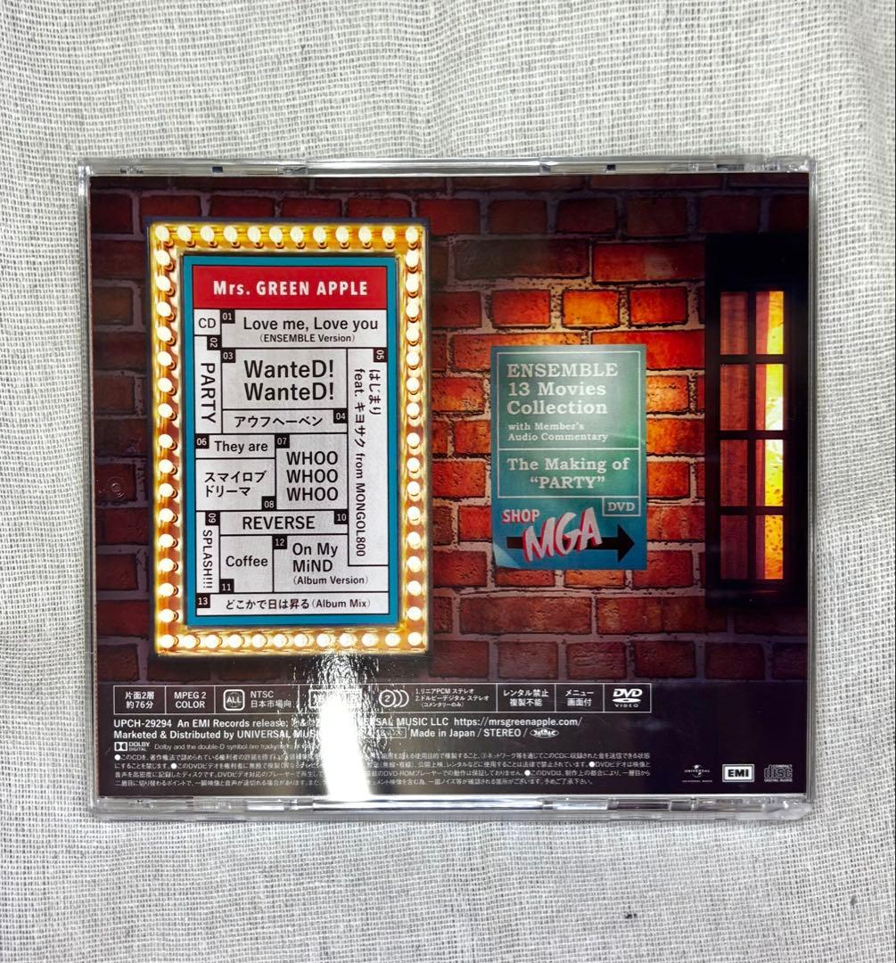 p*i様 Mrs. GREEN APPLE ENSEMBLE 初回限定盤 CD