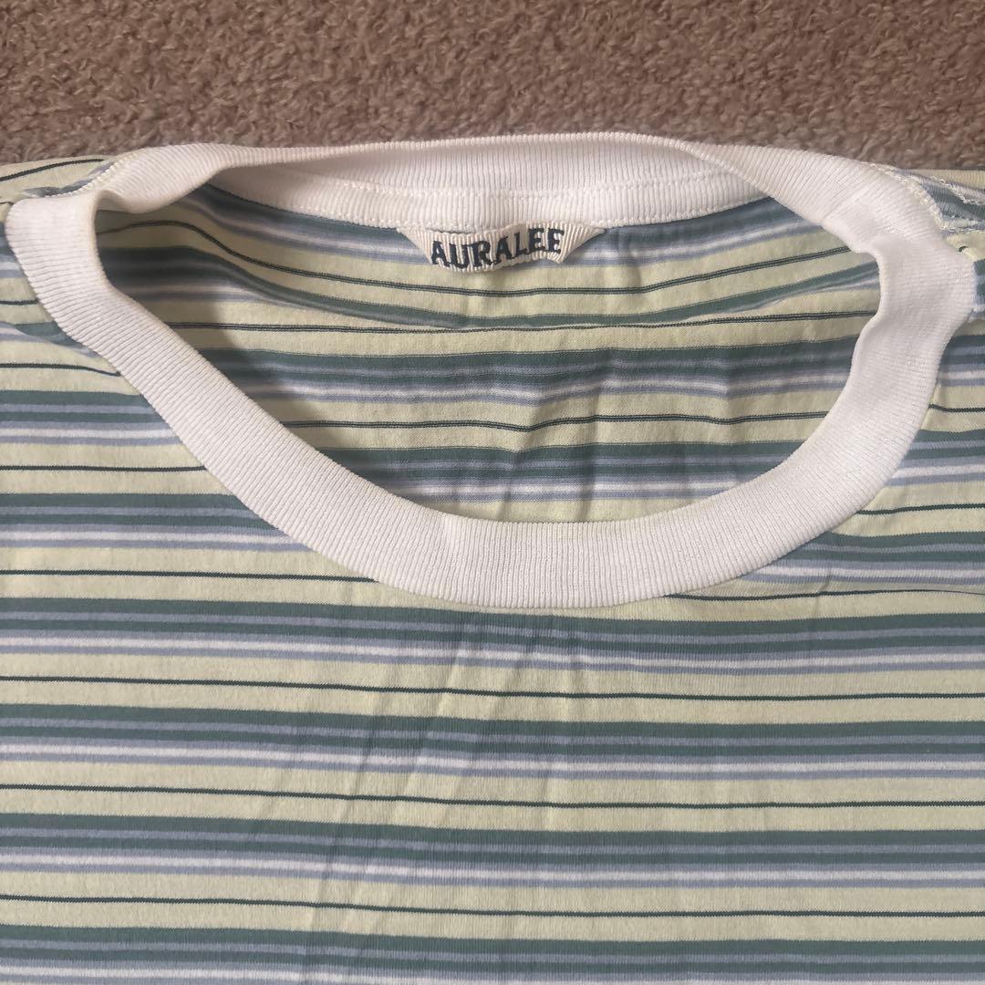 AURALEE ストライプ Tシャツ