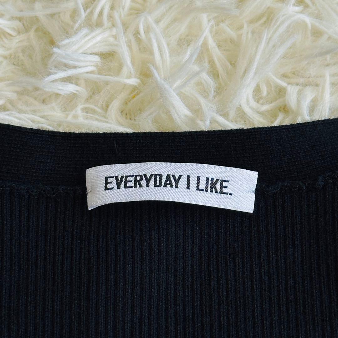 【極美品✨】EVERYDAY I LIKE. RIB Vネック カーディガン