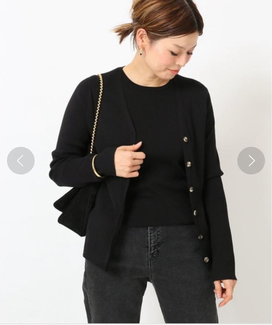 【極美品✨】EVERYDAY I LIKE. RIB Vネック カーディガン