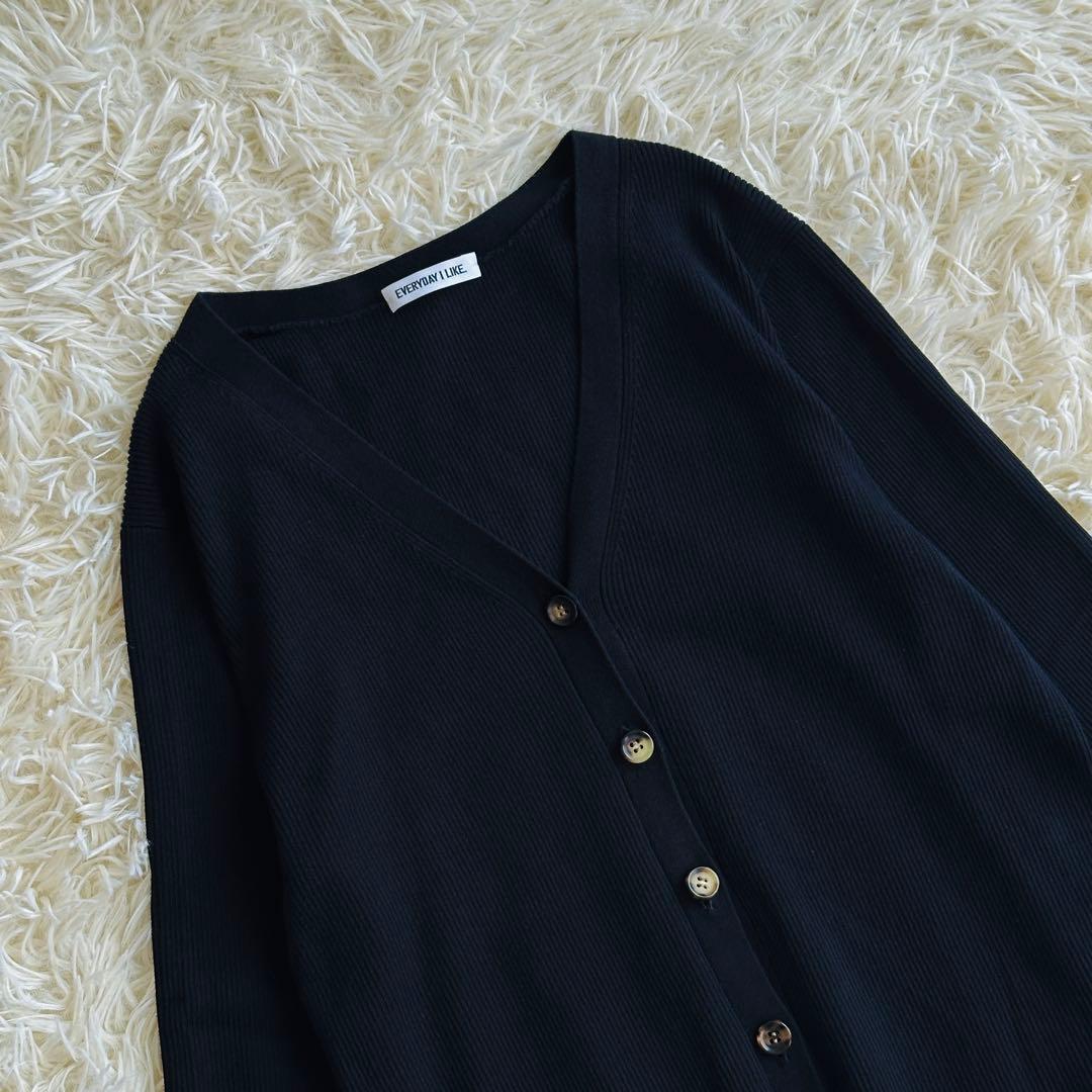 【極美品✨】EVERYDAY I LIKE. RIB Vネック カーディガン