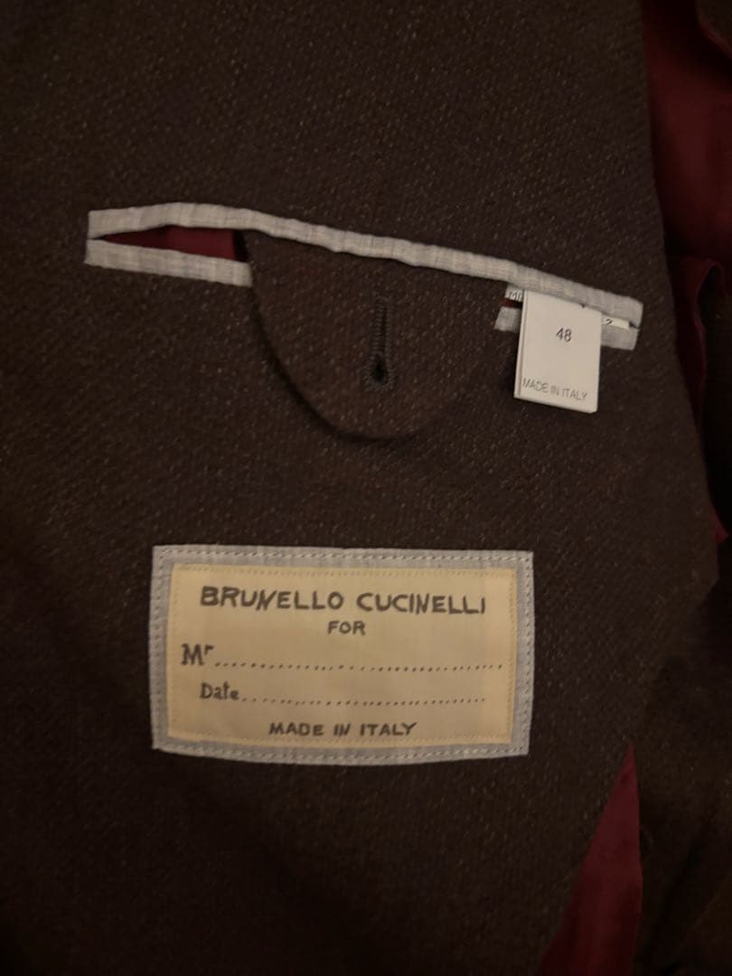 Brunello Cucinelli ウールカシミヤシルク　ダーブル 48