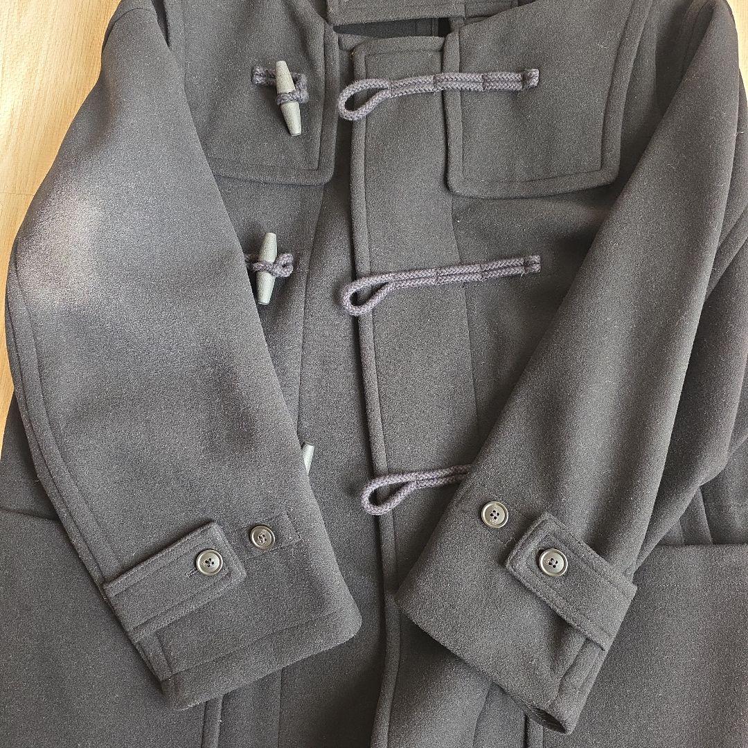 ＋J ウールオーバーサイズダッフルコート 黒