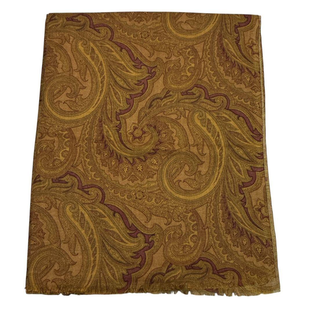 【極美品】ETRO エトロ カシミヤ×シルク イタリア 大判ストール スカーフ