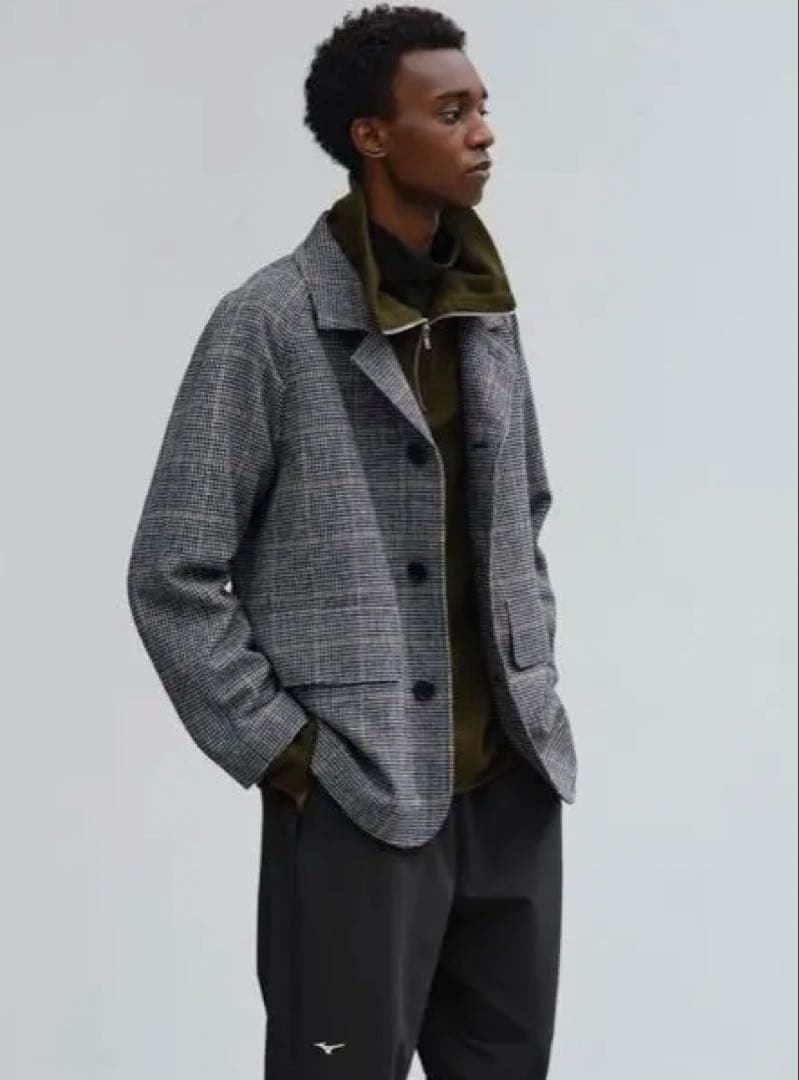 ジャケット・アウター MARGARET HOWELL WINDOW PANE CHECK WOOL