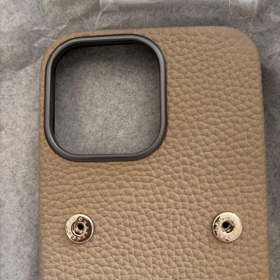 Bonaventura iPhoneケース 15プロマックス専用　グレージュ
