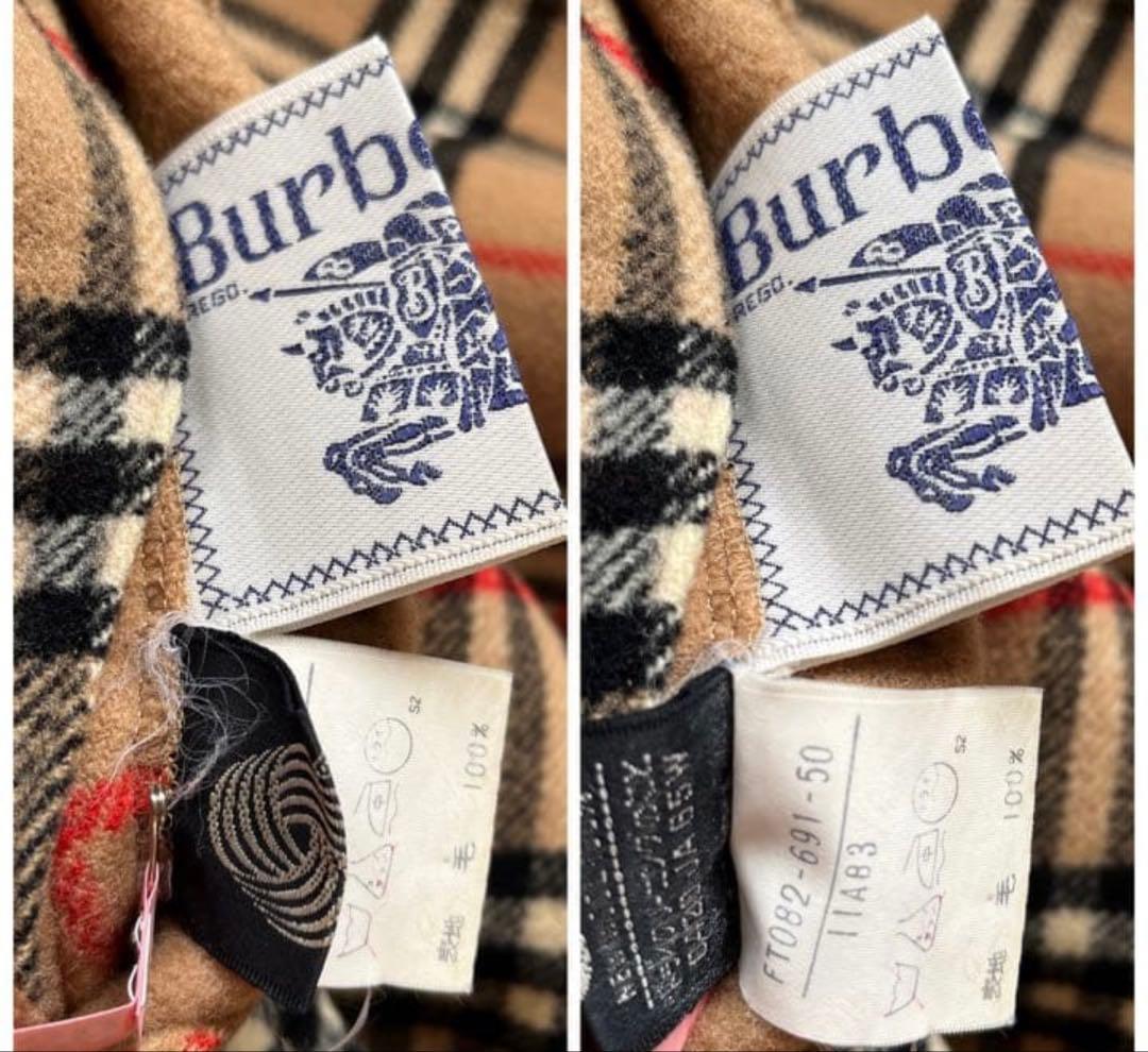 【希少】《BURBERRYS》ヴィンテージ リバーシブル ウール コート