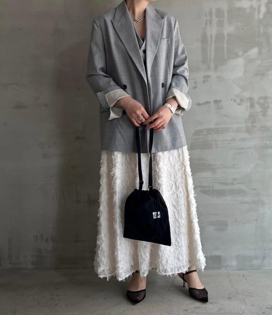 HELIOPOLE JACQUARD SKIRT スカート　タグ付き