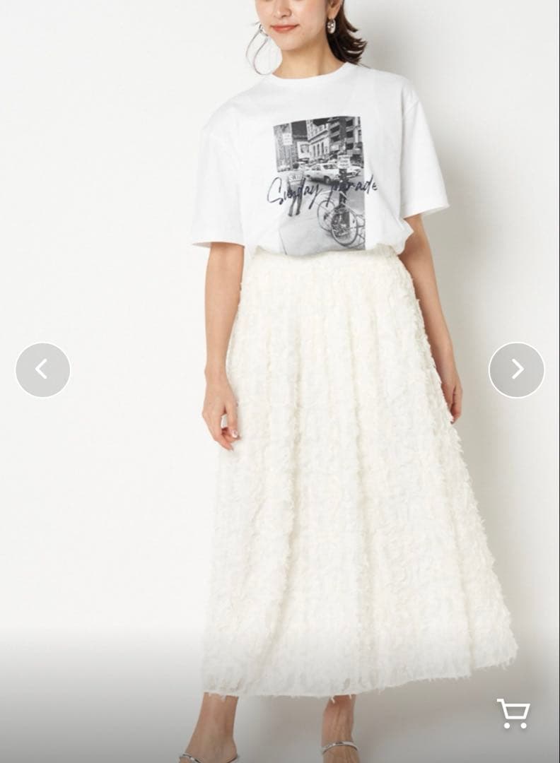 HELIOPOLE JACQUARD SKIRT スカート　タグ付き