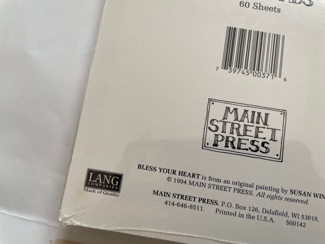 LANG ノートパッド　レシピカード