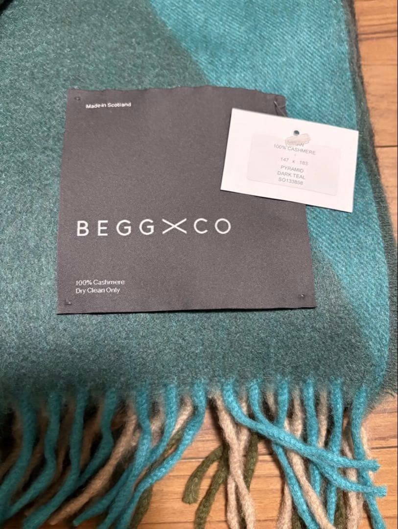 70%off Harrods取扱BEGG X COカシミヤブランケット