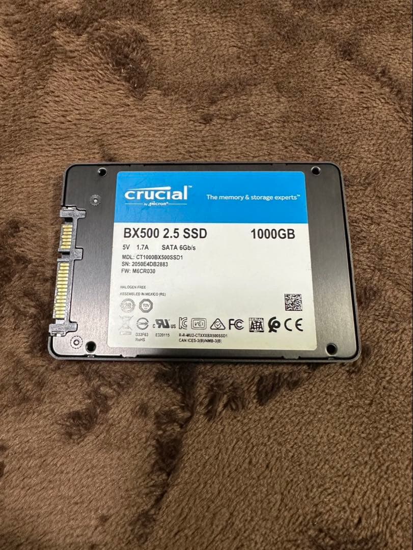 crucial BX500 2.5インチ SSD 1000GB