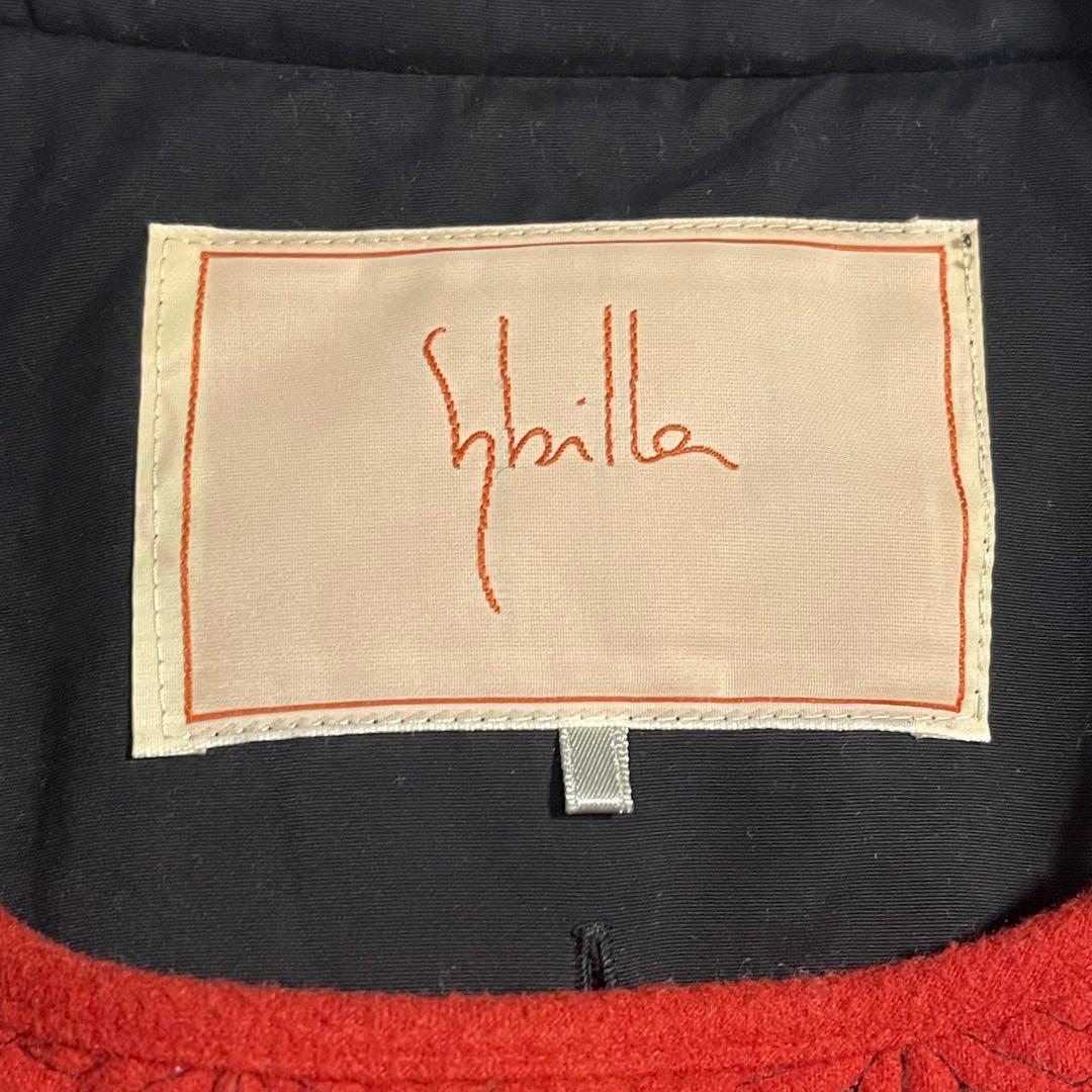 シビラ Sybilla コート ライナー付き Mサイズ アウター ウエストリボン