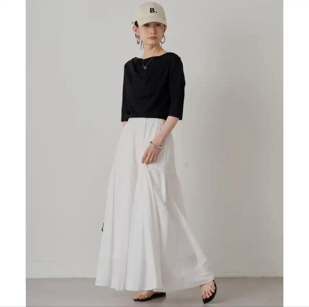 【Loungedress】 ラウンジドレス パネルギャザースカート 新品未使用